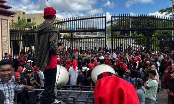 Kasus Abdullah Mahu Belum Terungkap, HMPM dan FSBM Gelar Unjuk Rasa