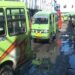 Akibat Jalan Berlubang, Terminal dan Jalan Pantai Mardika Dipenuhi Genangan Air