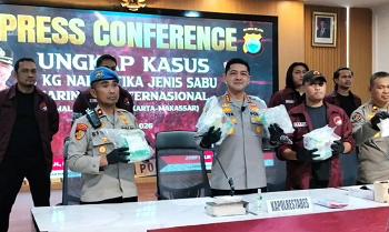Jaringan Narkoba Jakarta-Makassar Dibongkar, 6 Kg Sabu Disita