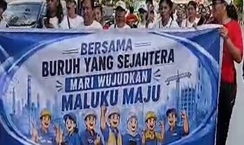 May Day 2026 di Maluku Kondusif, Buruh Utamakan Dialog