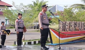 Kapolres Aru Pimpin Sertijab Enam Perwira dan Kapolsek
