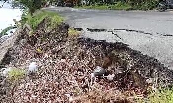 Jalan Amahusu–Eri Terancam Putus, Warga Desak Pemprov Maluku Segera Perbaiki Talud