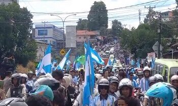 Ribuan Pendukung Argentina Konvoi di Ambon, Polisi Pastikan Situasi Terkendali