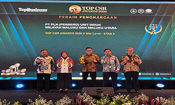 PLN UIW MMU Raih TOP CSR Awards 2026 Site Level #Star 3 lewat Program Kopi Tuni