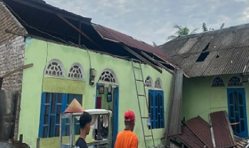 20 Rumah Rusak Parah Akibat Cuaca Ekstrem di Sumut