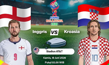 Susunan Pemain Inggris vs Kroasia, Kane dan Modric Jadi Andalan